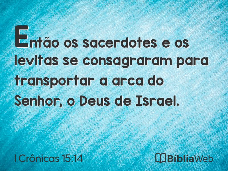 I Crônicas 15:14 em imagem para compartilhar
