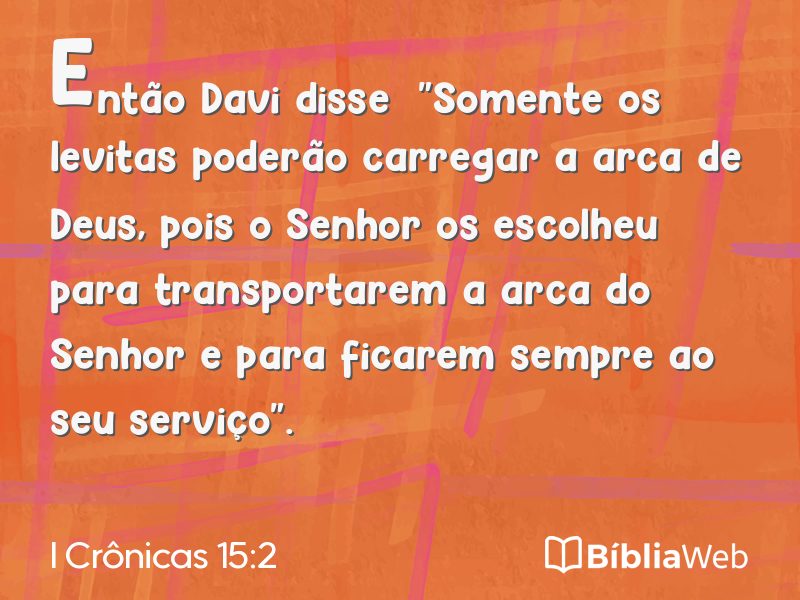I Crônicas 15:2 em imagem para compartilhar