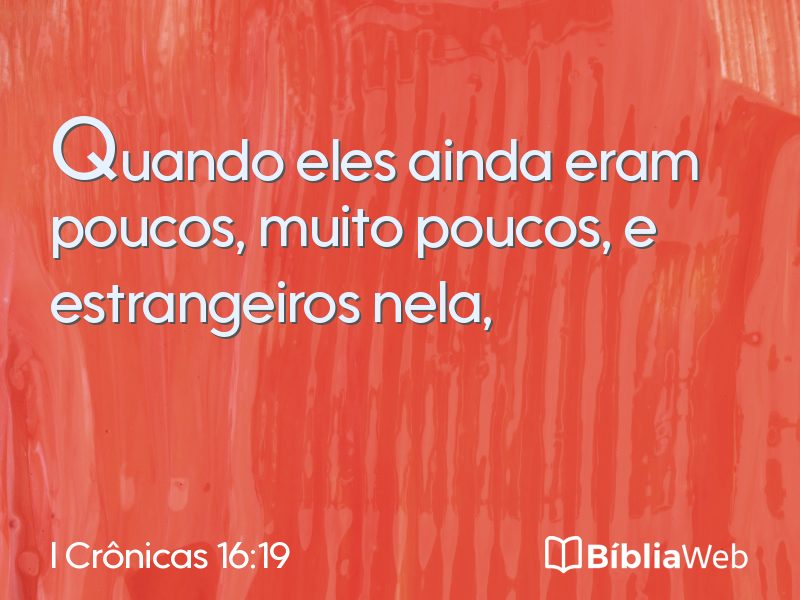 I Crônicas 16:19 em imagem para compartilhar