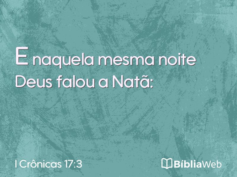 I Crônicas 17:3 em imagem para compartilhar