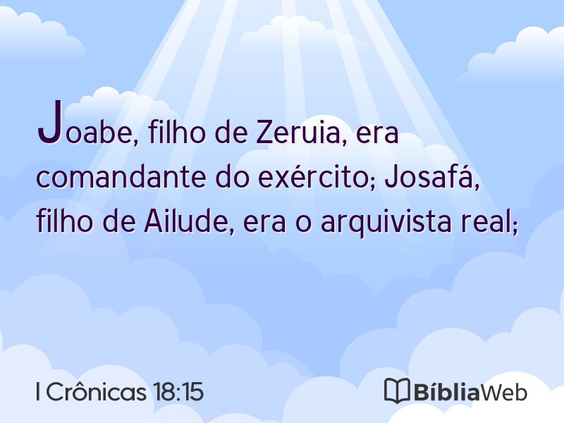 I Crônicas 18:15 em imagem para compartilhar
