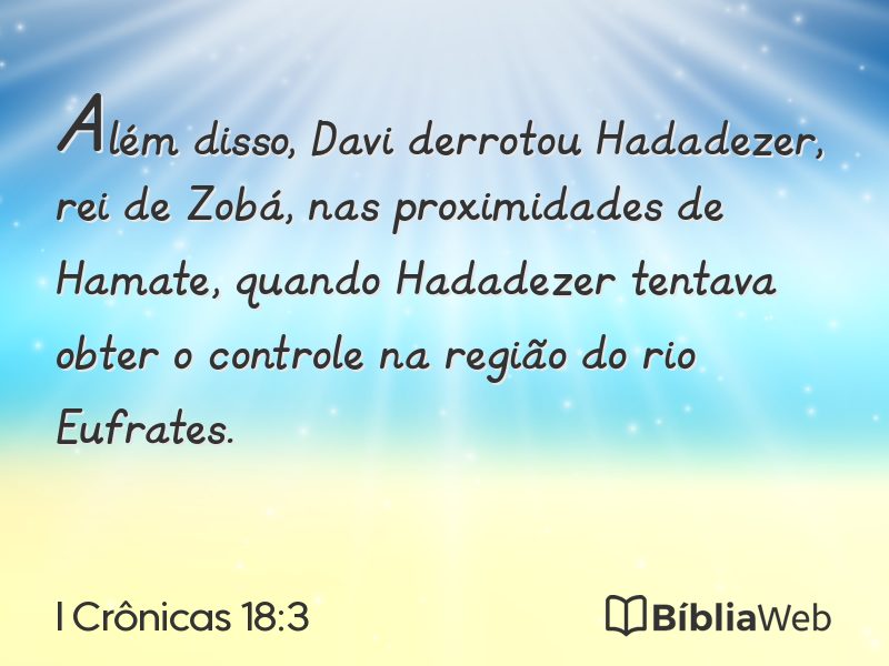 I Crônicas 18:3 em imagem para compartilhar