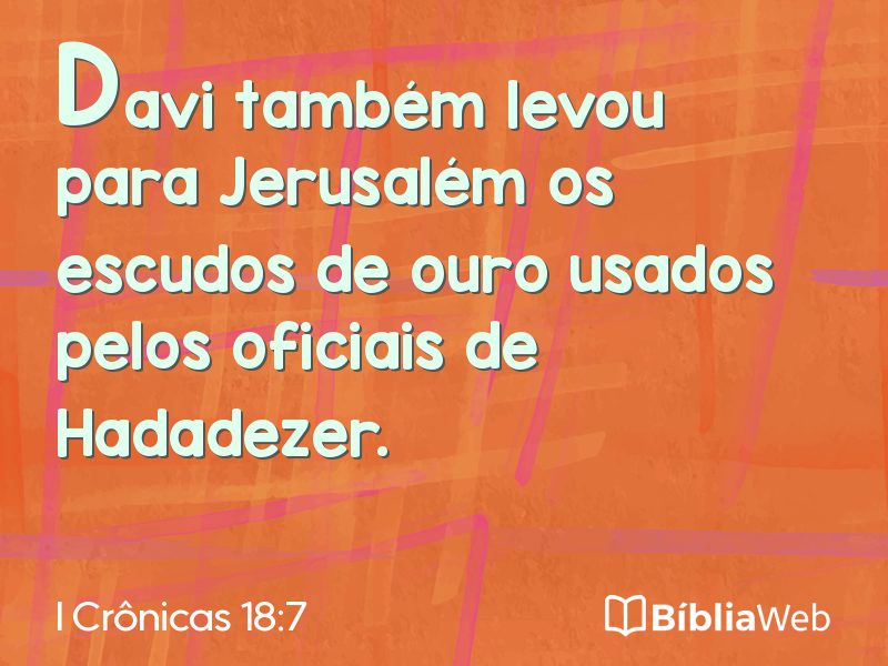 I Crônicas 18:7 em imagem para compartilhar