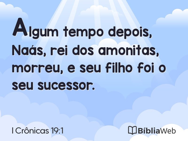 I Crônicas 19:1 em imagem para compartilhar