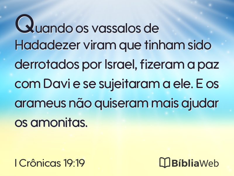 I Crônicas 19:19 em imagem para compartilhar