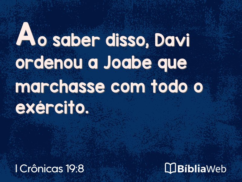 I Crônicas 19:8 em imagem para compartilhar