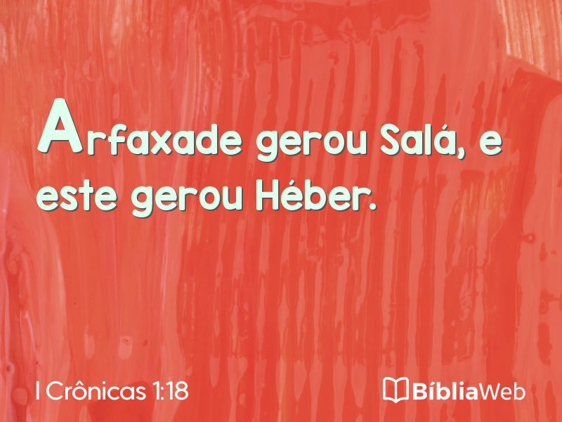 I Crônicas 1:18 em imagem para compartilhar