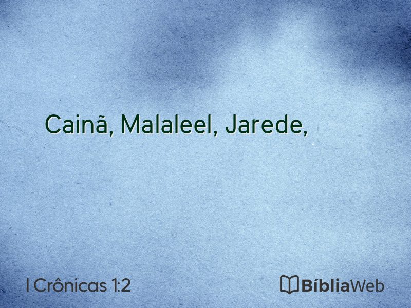 I Crônicas 1:2 em imagem para compartilhar