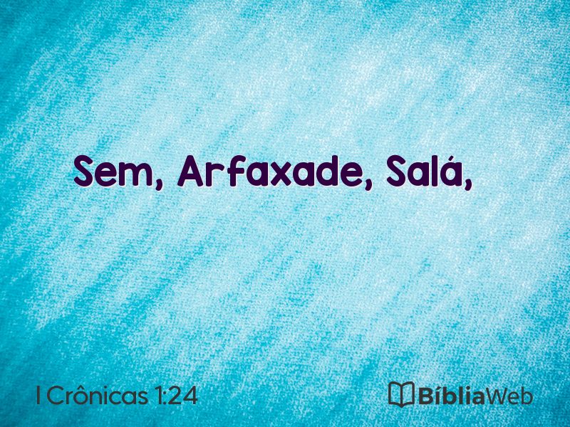 I Crônicas 1:24 em imagem para compartilhar
