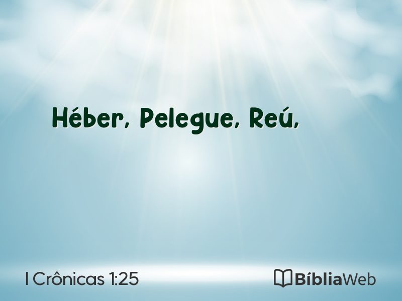 I Crônicas 1:25 em imagem para compartilhar