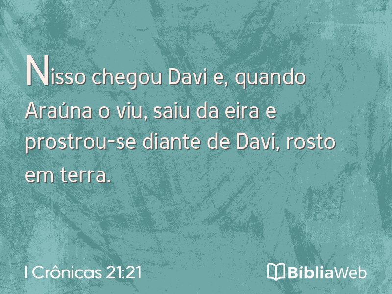 I Crônicas 21:21 em imagem para compartilhar