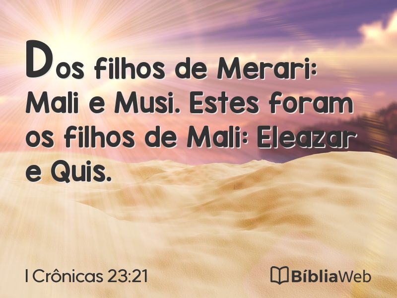 I Crônicas 23:21 em imagem para compartilhar