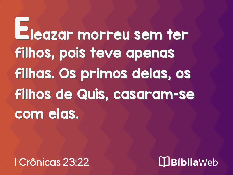 I Crônicas 23:22 em imagem para compartilhar