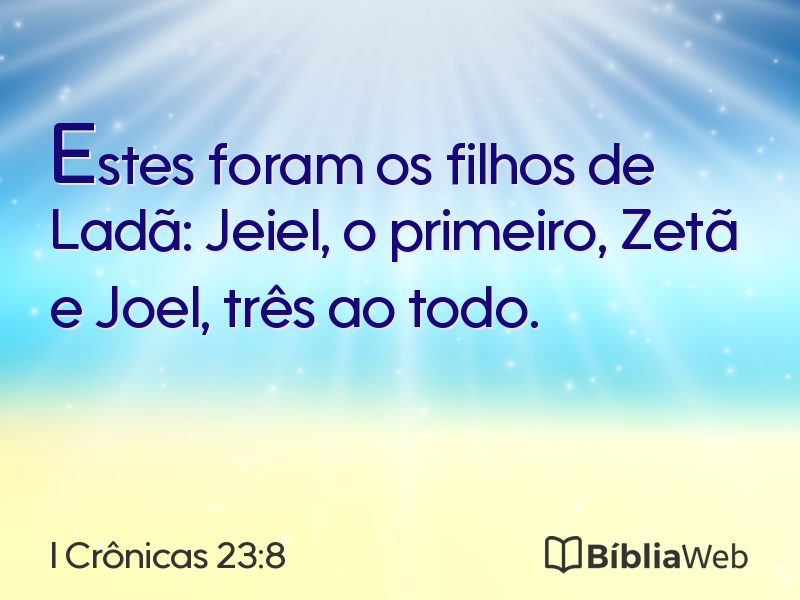 I Crônicas 23:8 em imagem para compartilhar