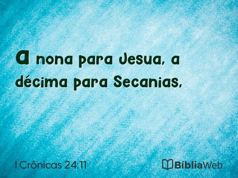 I Crônicas 24:11 em imagem para compartilhar
