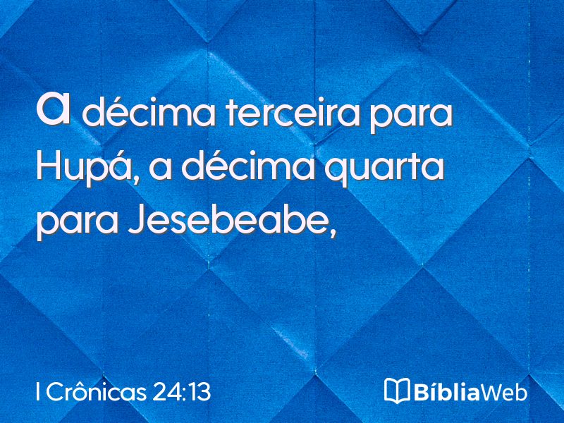 I Crônicas 24:13 em imagem para compartilhar