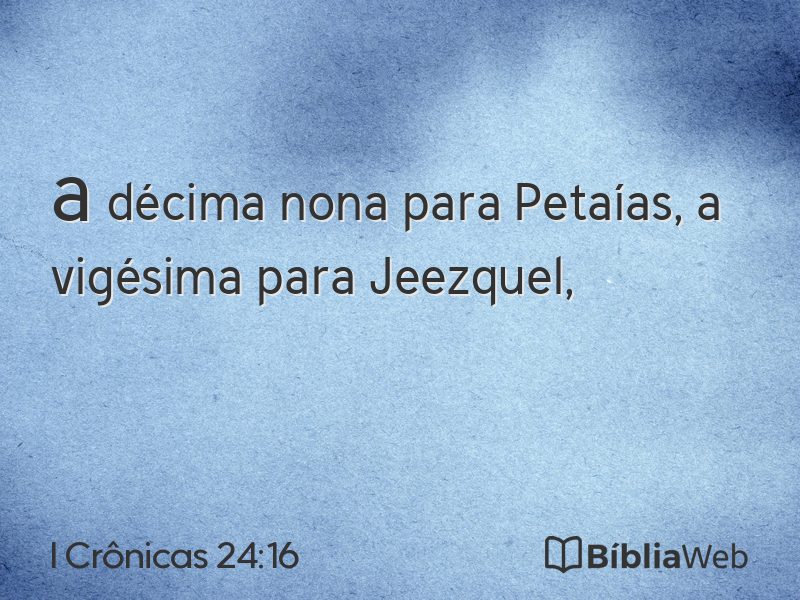 I Crônicas 24:16 em imagem para compartilhar