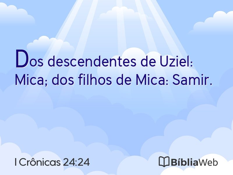 I Crônicas 24:24 em imagem para compartilhar