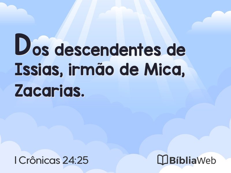 I Crônicas 24:25 em imagem para compartilhar