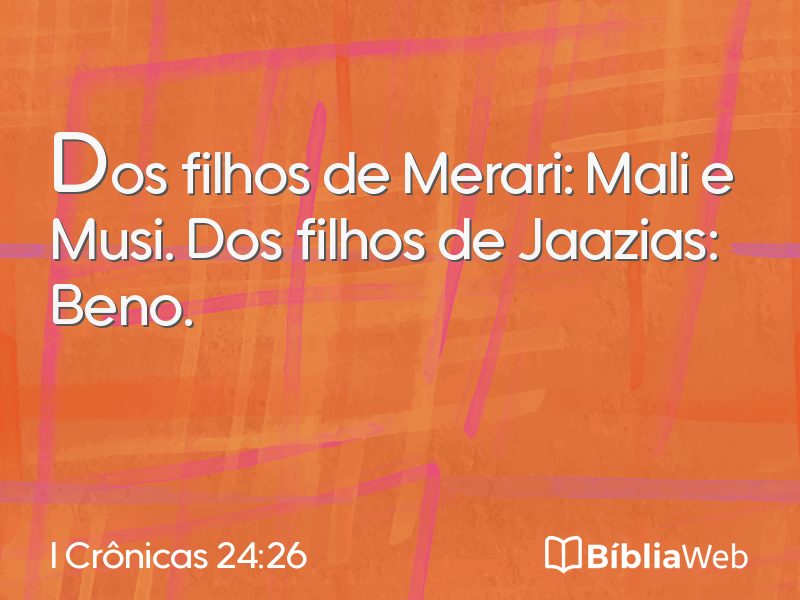 I Crônicas 24:26 em imagem para compartilhar