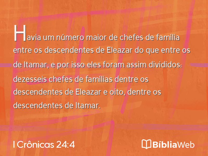 I Crônicas 24:4 em imagem para compartilhar