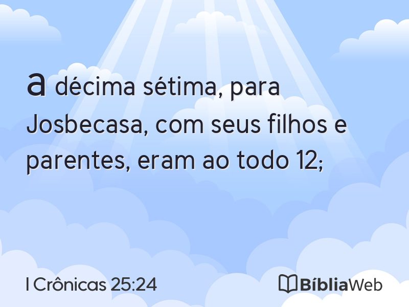 I Crônicas 25:24 em imagem para compartilhar