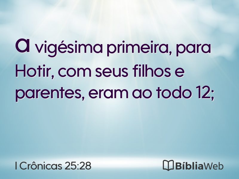 I Crônicas 25:28 em imagem para compartilhar