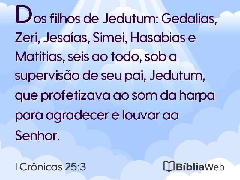 I Crônicas 25:3 em imagem para compartilhar