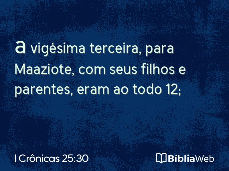 I Crônicas 25:30 em imagem para compartilhar