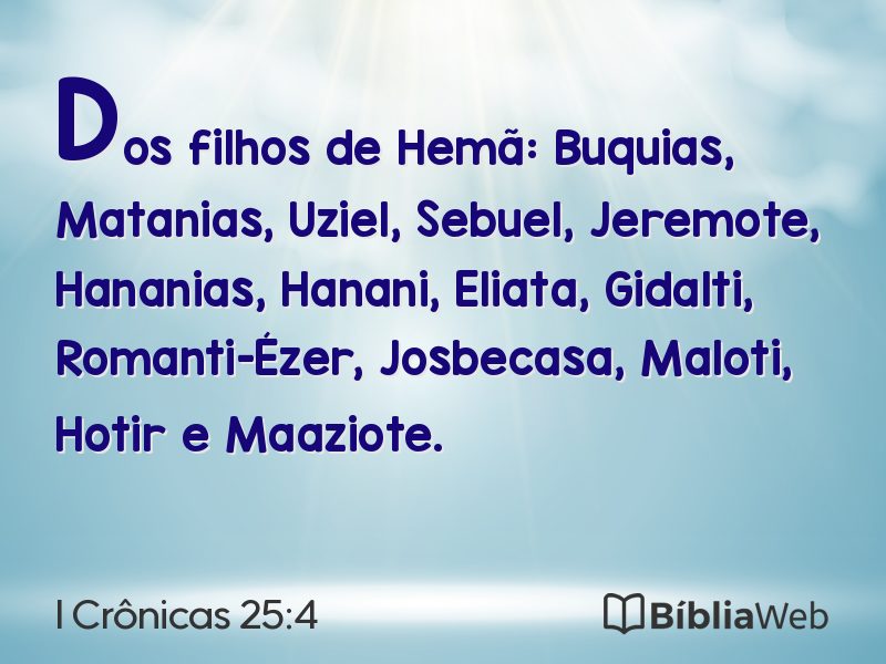 I Crônicas 25:4 em imagem para compartilhar