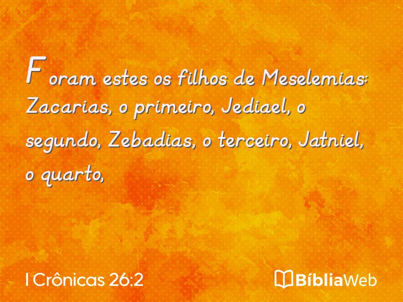 I Crônicas 26:2 em imagem para compartilhar