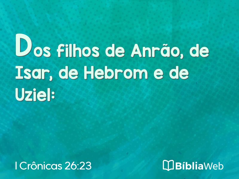 I Crônicas 26:23 em imagem para compartilhar