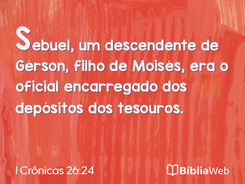 I Crônicas 26:24 em imagem para compartilhar