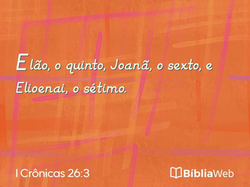 I Crônicas 26:3 em imagem para compartilhar