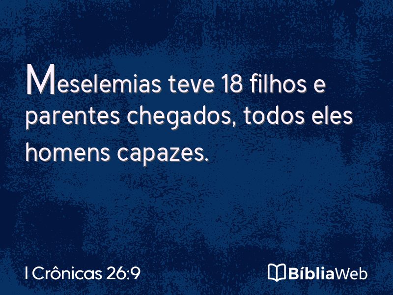 I Crônicas 26:9 em imagem para compartilhar