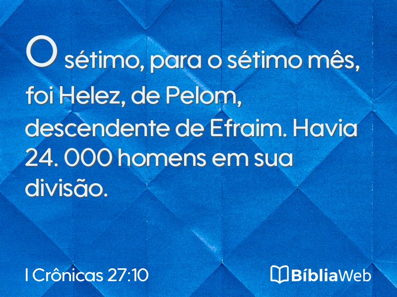 I Crônicas 27:10 em imagem para compartilhar