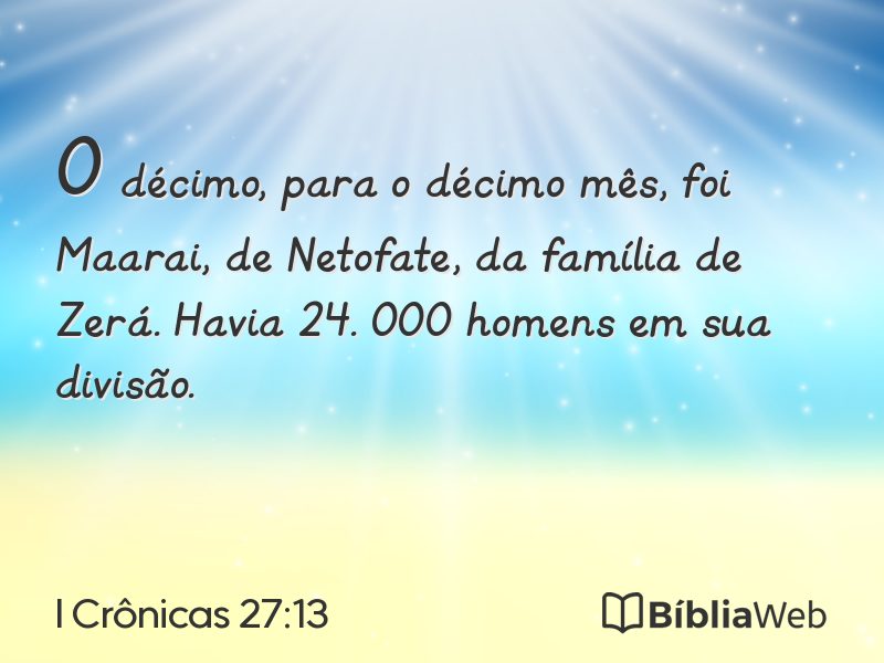 I Crônicas 27:13 em imagem para compartilhar