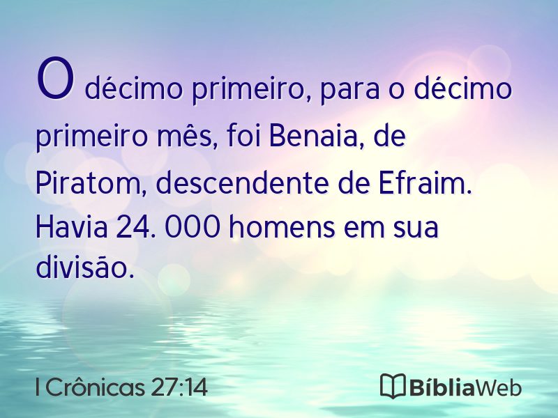 I Crônicas 27:14 em imagem para compartilhar