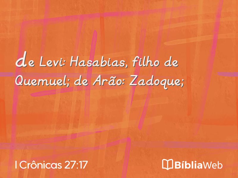 I Crônicas 27:17 em imagem para compartilhar