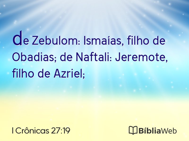 I Crônicas 27:19 em imagem para compartilhar