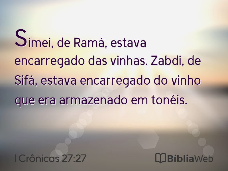 I Crônicas 27:27 em imagem para compartilhar