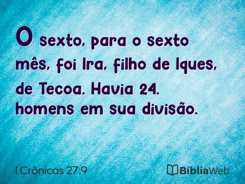 I Crônicas 27:9 em imagem para compartilhar