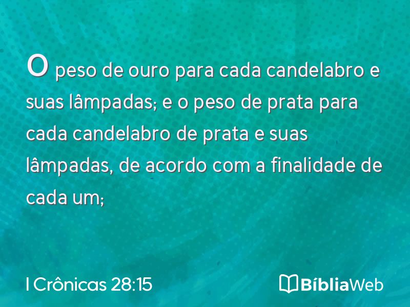 I Crônicas 28:15 em imagem para compartilhar