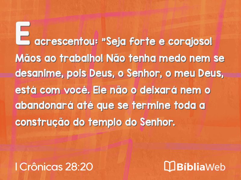 I Crônicas 28:20 em imagem para compartilhar