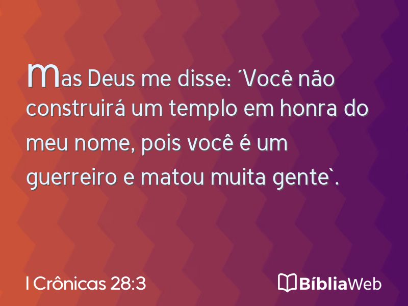 I Crônicas 28:3 em imagem para compartilhar
