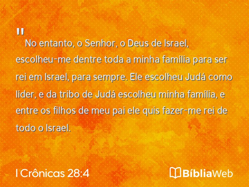 I Crônicas 28:4 em imagem para compartilhar