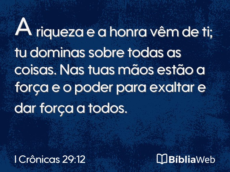 I Crônicas 29:12 em imagem para compartilhar