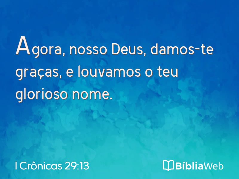 I Crônicas 29:13 em imagem para compartilhar