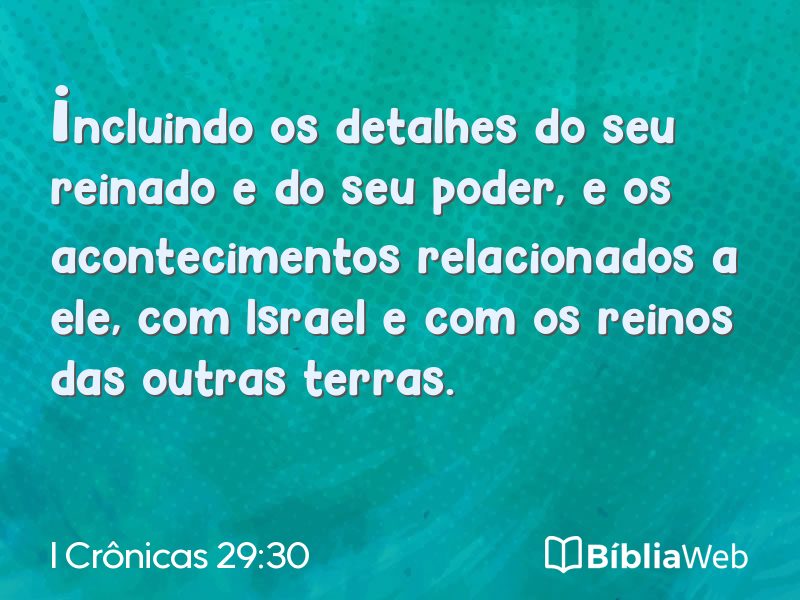I Crônicas 29:30 em imagem para compartilhar