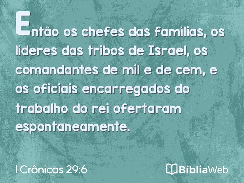 I Crônicas 29:6 em imagem para compartilhar